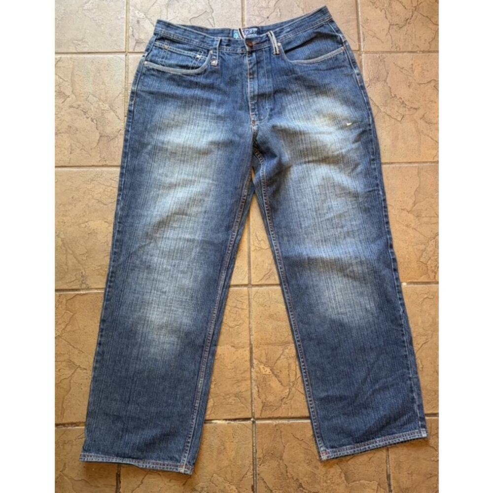 Vintage Enyce Denim Jeans Mens 36 Blue Baggy Hip Hop Y2K Streetwear